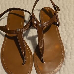 Brown Leather Sandals for Women